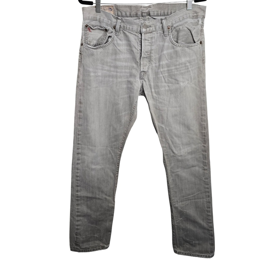 Polo Ralph Lauren Slim Fit Jeans Barrington Grey Mens 33x32 R151SD64-VA SLM